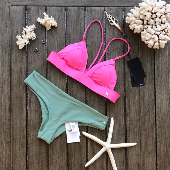🌴🔆HURLEY- QUICK DRY BRALETTE SURF BIKINI SET🔆🌴 - Picture 2 of 11